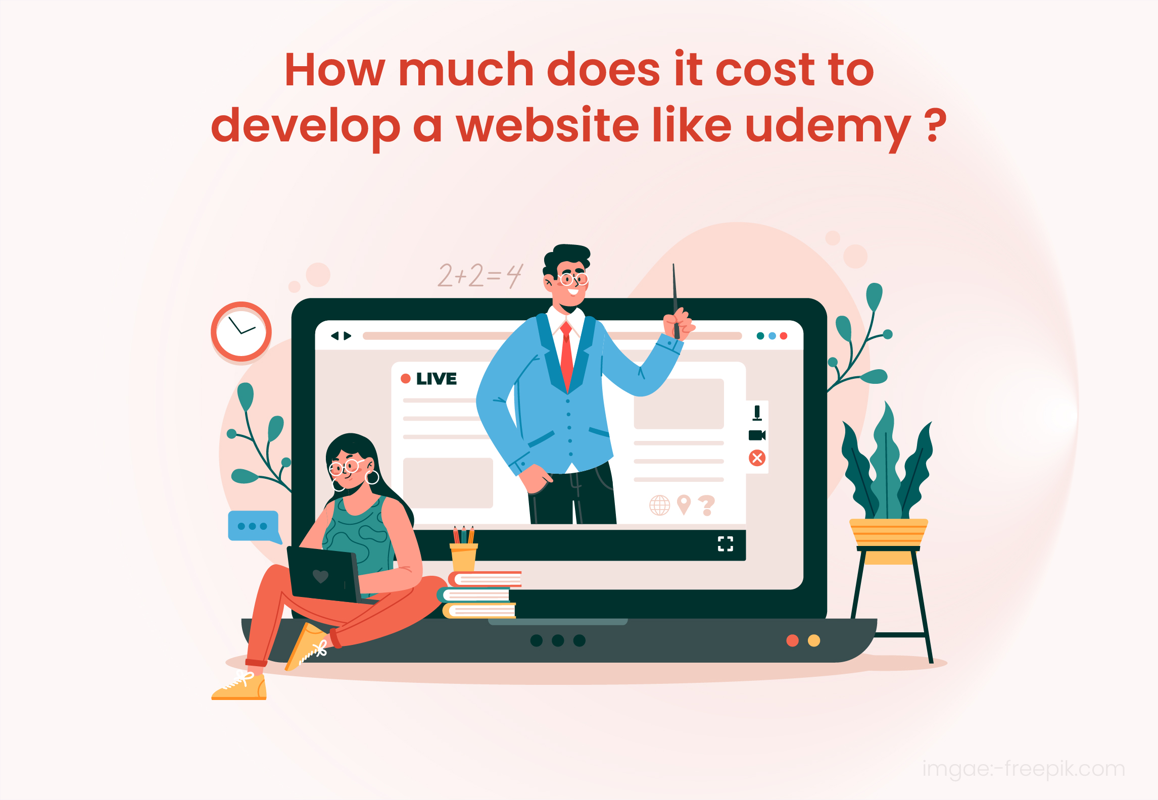 Cost of building an E-learning website like Udemy
